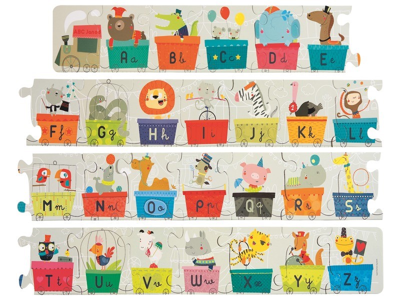 Puzzle train geant alphabet janod