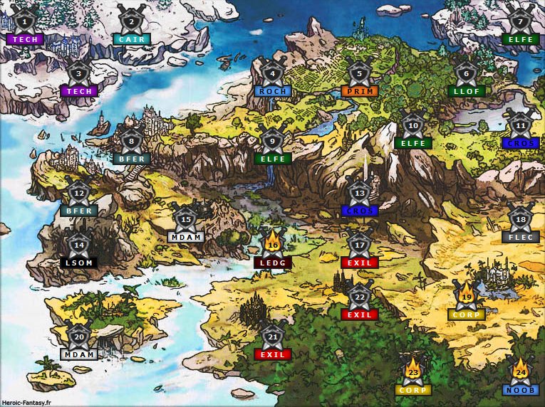 Jeux de société héroic fantasy