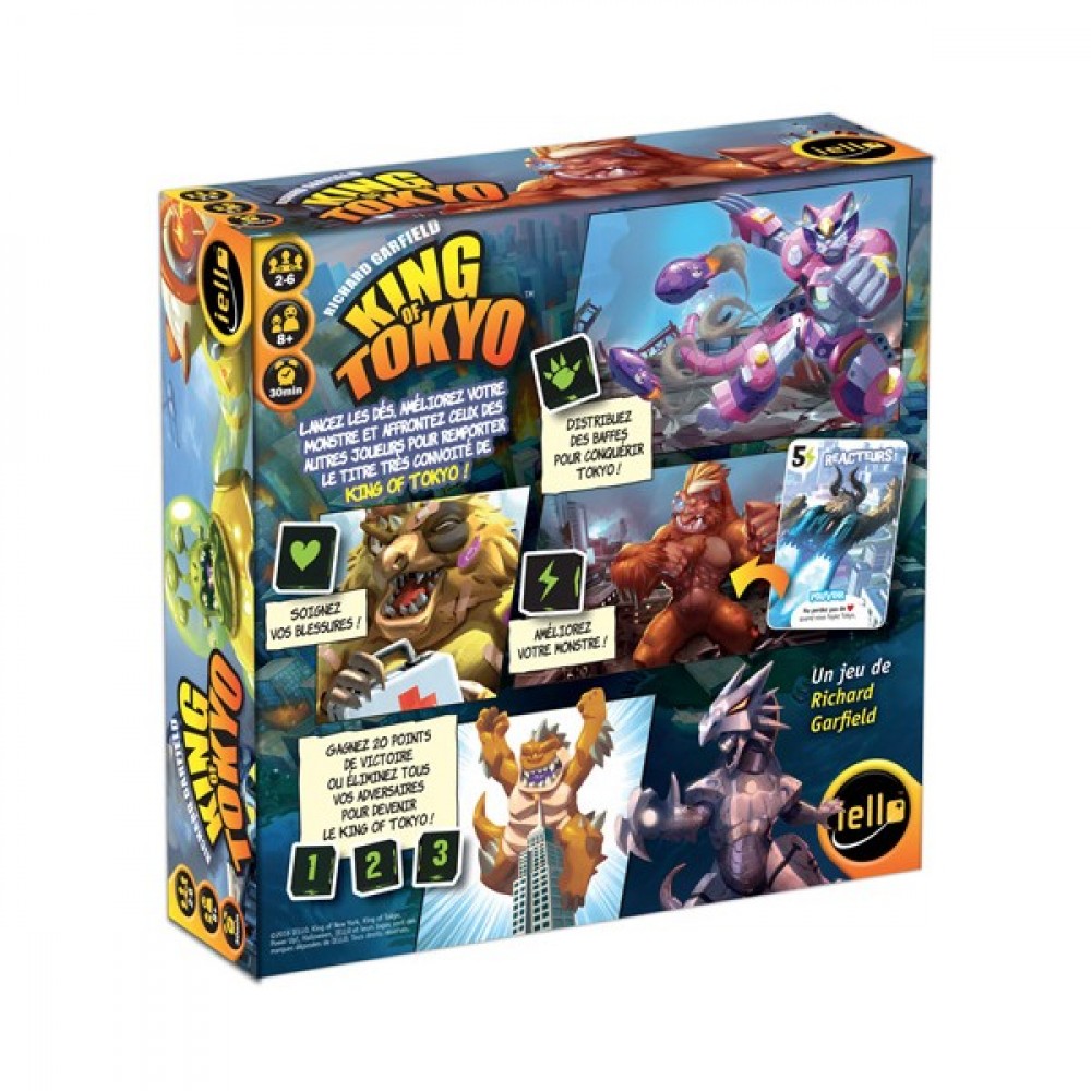 Jeux de société king of tokyo