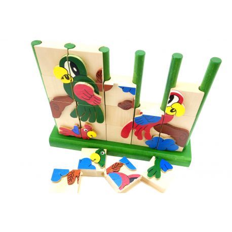 Puzzle vertical en bois