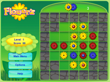 Flower puzzle game