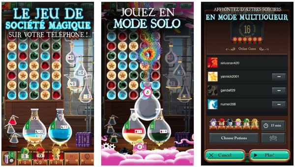 Jeux de société potion magique