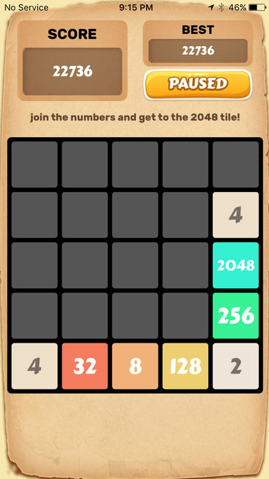 2048 number puzzle game