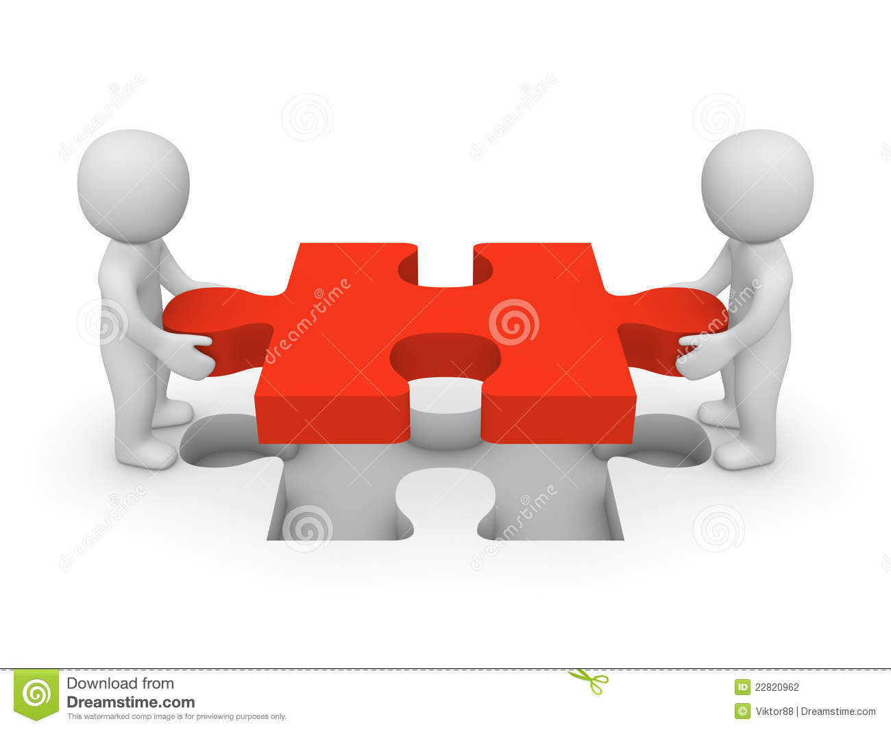 Pièce de puzzle 3d