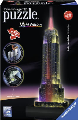 Puzzle 3d empire state building night edition