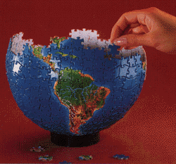 3d globe puzzle