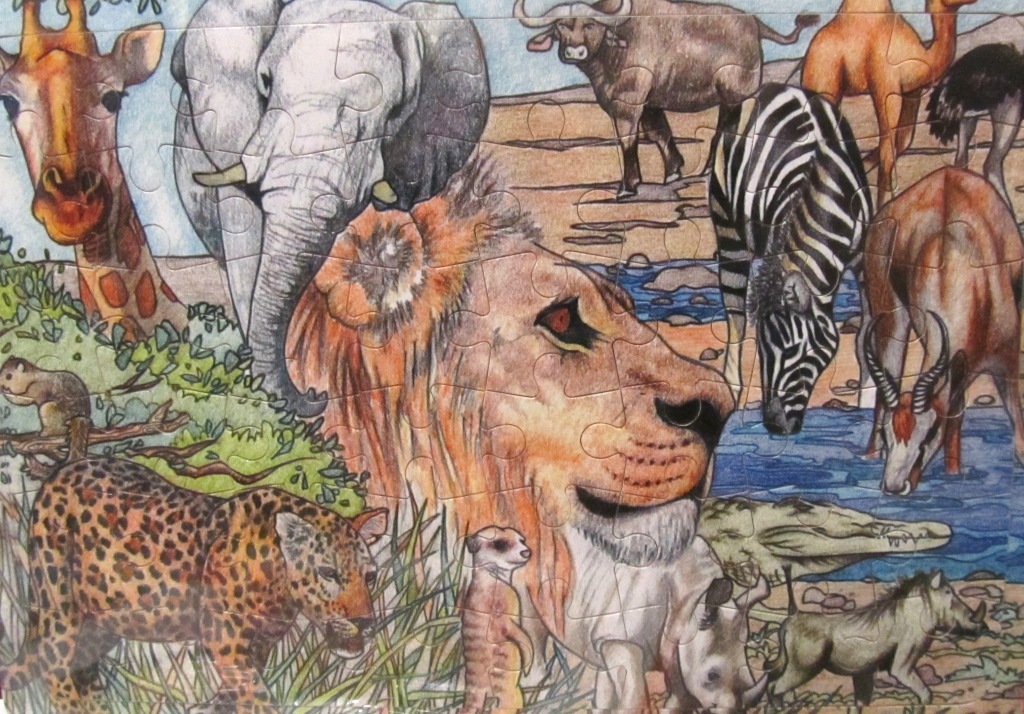 Puzzle wild animals
