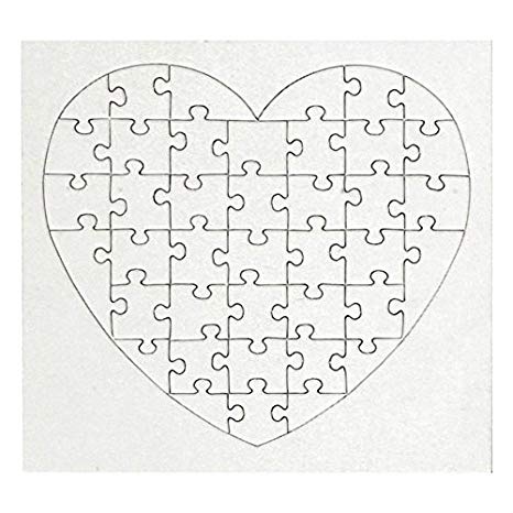 Puzzle blanc à décorer