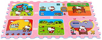 Tapis puzzle mousse hello kitty