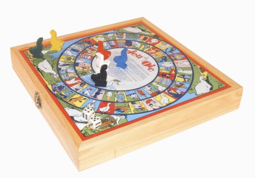 Malette de jeux de societe en bois