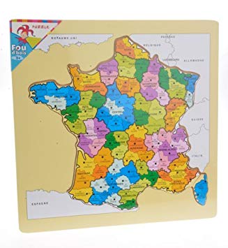 Puzzle carte de france janod