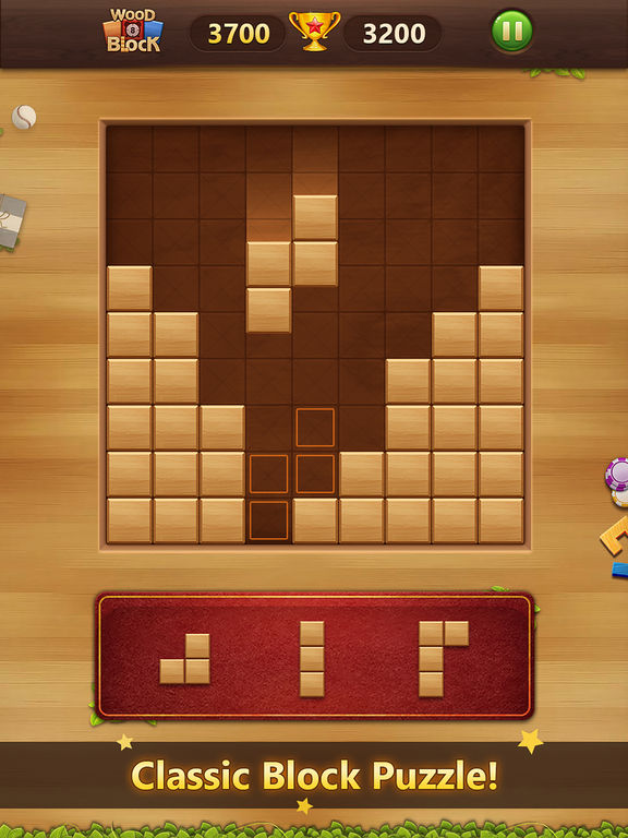 Block puzzle wood
