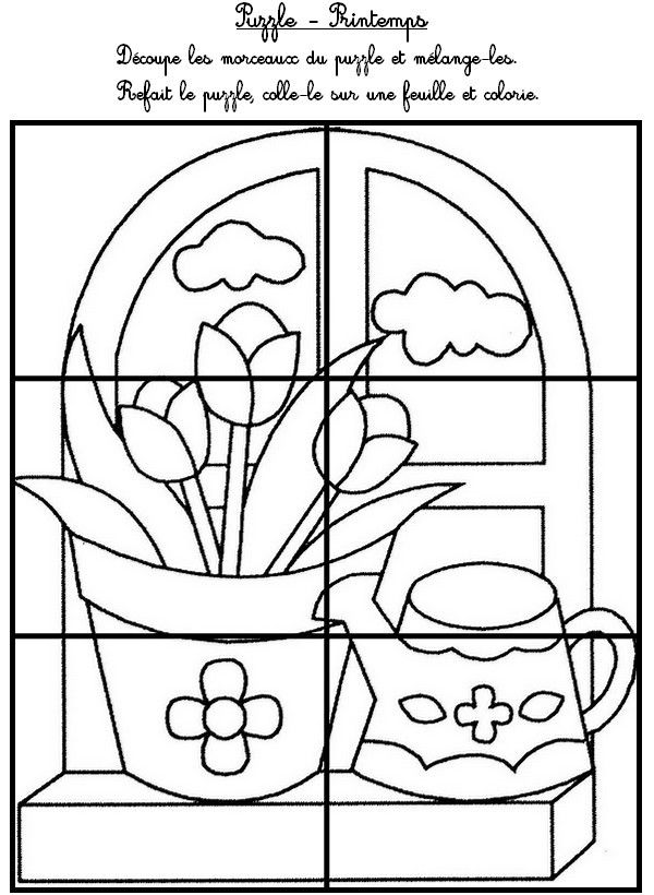 Puzzle à imprimer maternelle