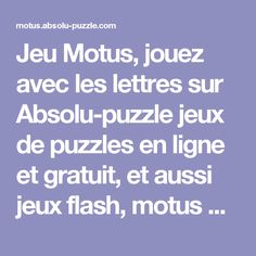 Motus absolu puzzle