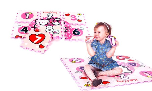 Tapis puzzle hello kitty