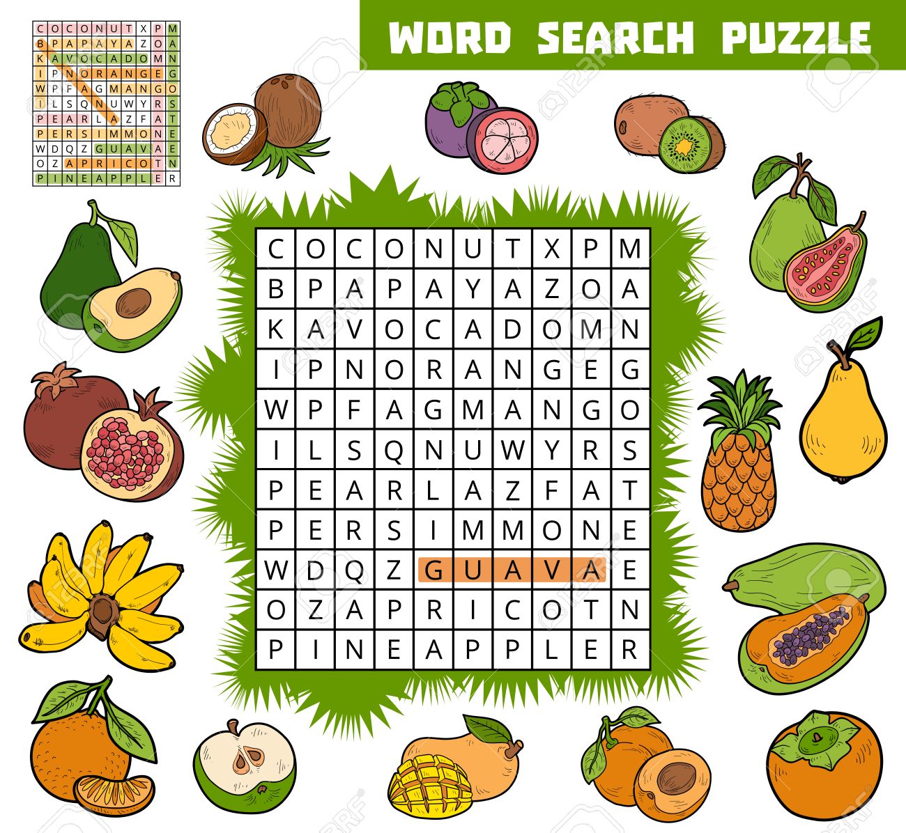 Puzzle fruit jeu