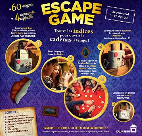 Jeux de societe escape game dujardin