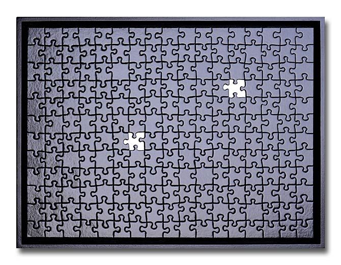 Puzzle en noir et blanc