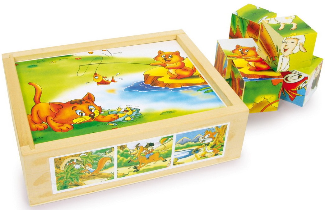 Puzzle cubes bois