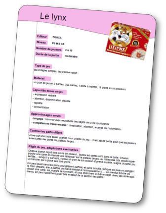 Fiche jeux de société
