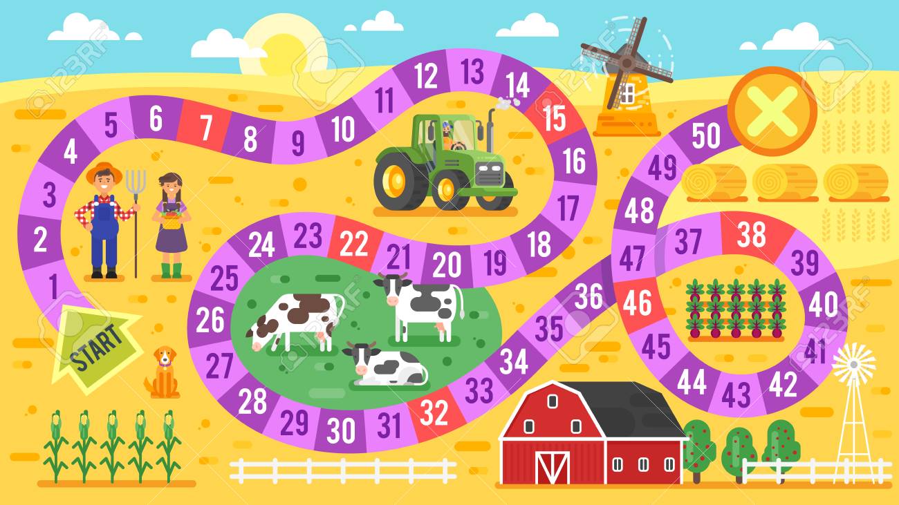 Jeux de société sur la ferme