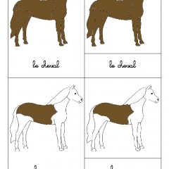 Puzzle cheval montessori