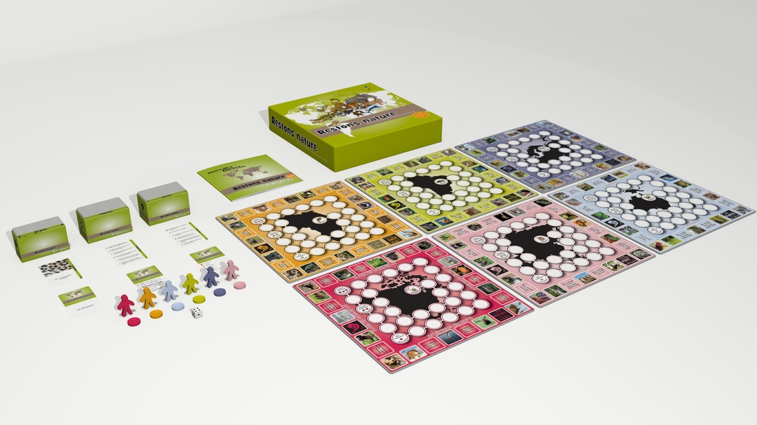 Jeux de société design graphique