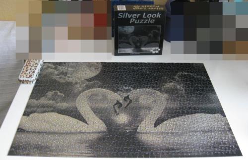 Silver look puzzle