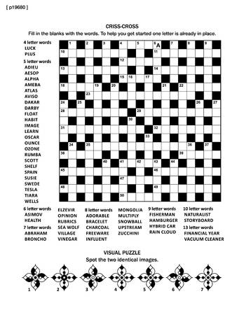 English puzzle game