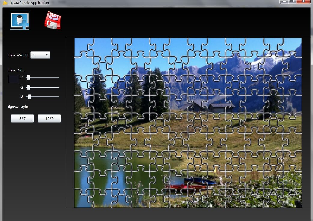 Make jigsaw puzzle