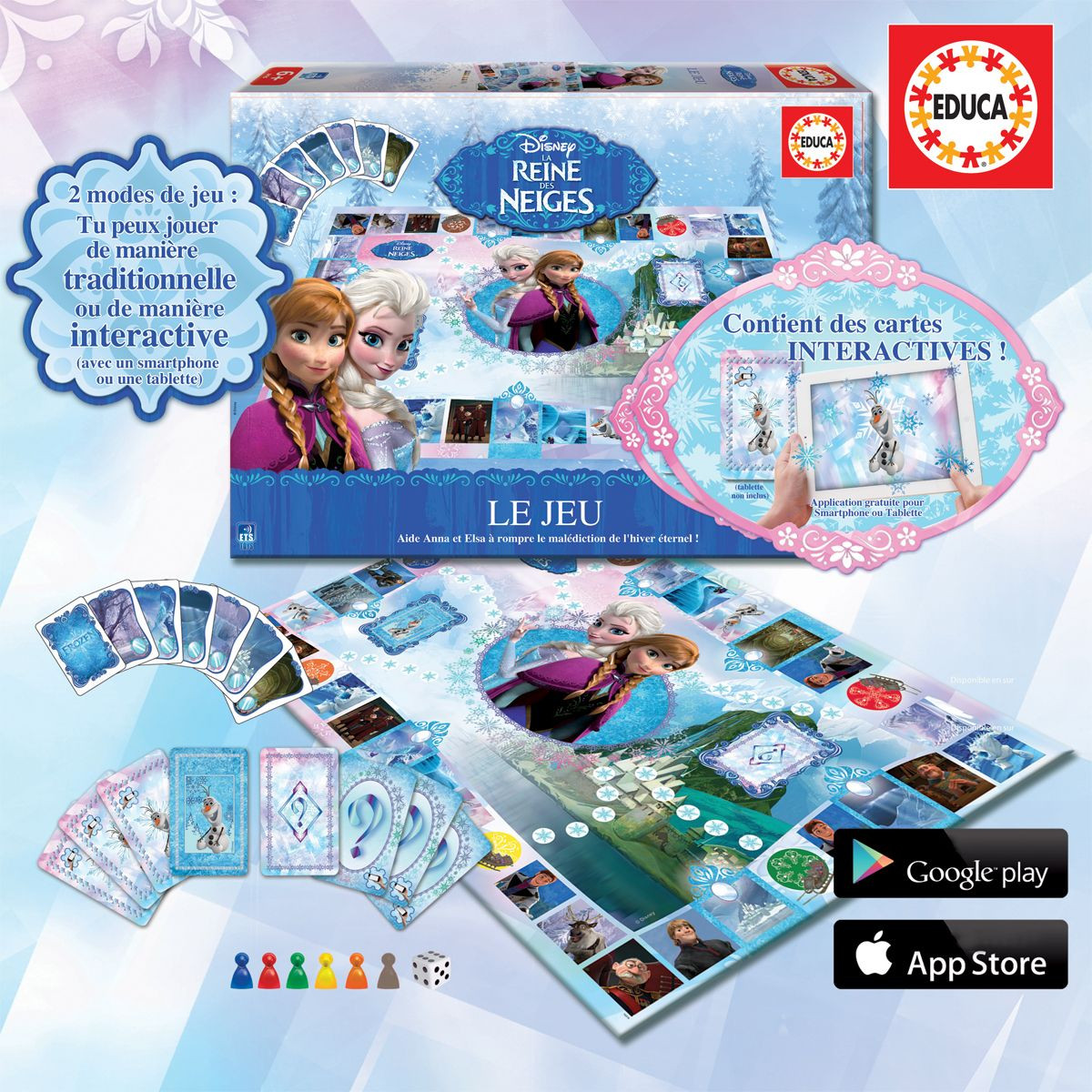 Jeux de société la reine des neiges