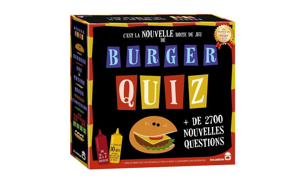 Jeux de société burger quizz