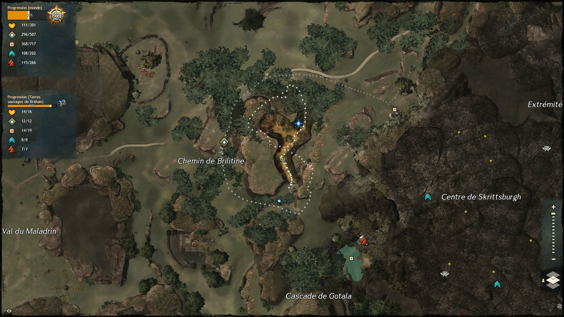 Gw2 puzzle jump falaise du gouffre