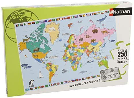 Puzzle carte du monde enfant