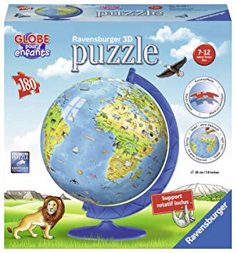 Mappemonde puzzle 3d
