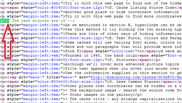 Puzzle code geocaching