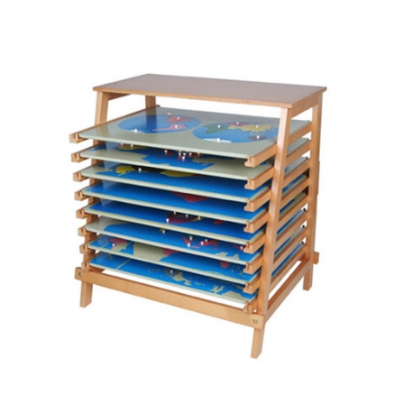 Puzzle géographie montessori