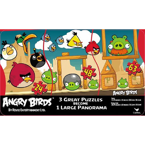 Angry birds puzzle