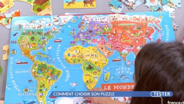 Janod puzzle monde magnétique (version française)