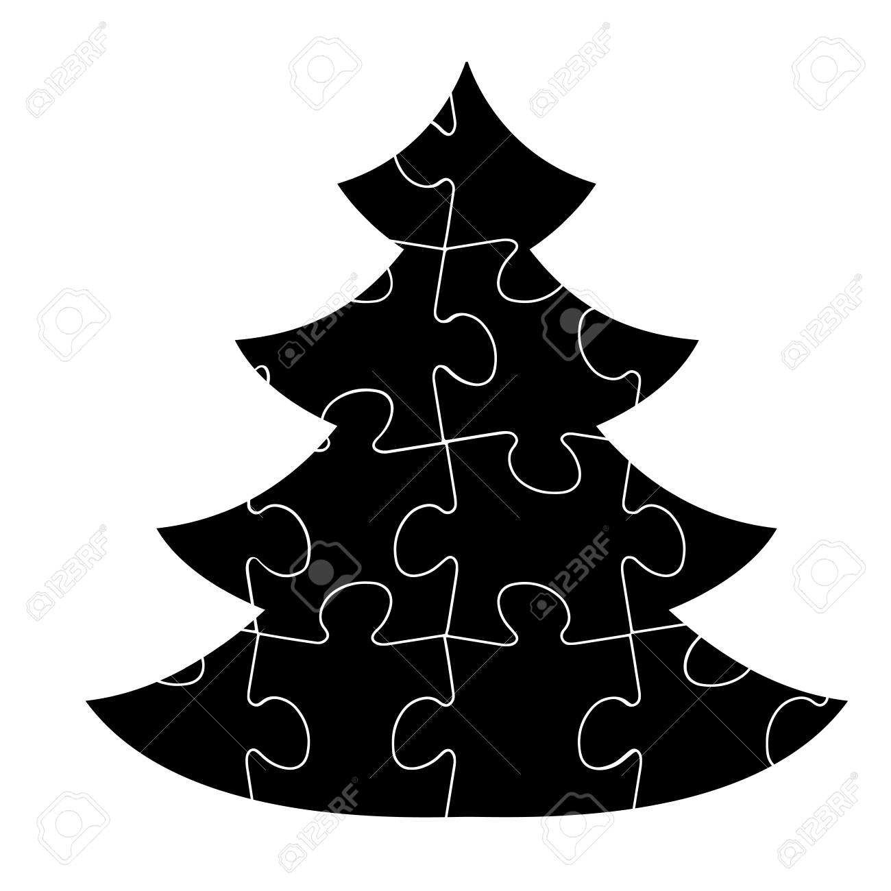 Puzzle sapin de noel