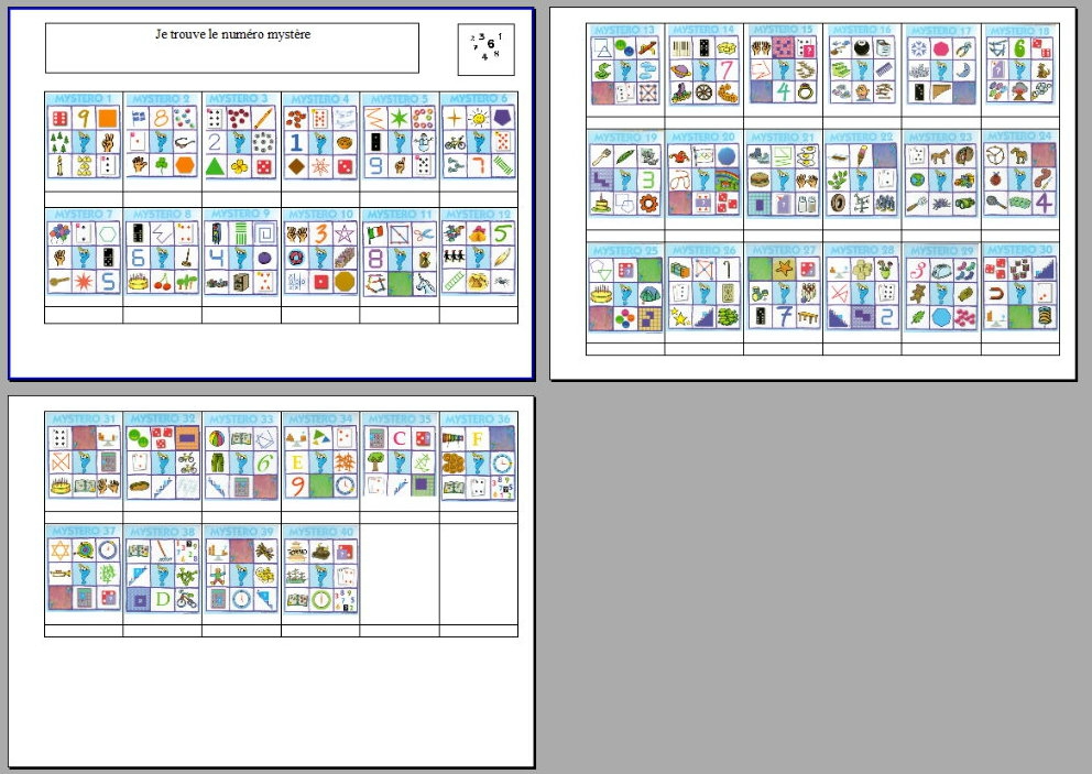 Feuille de route puzzle maternelle