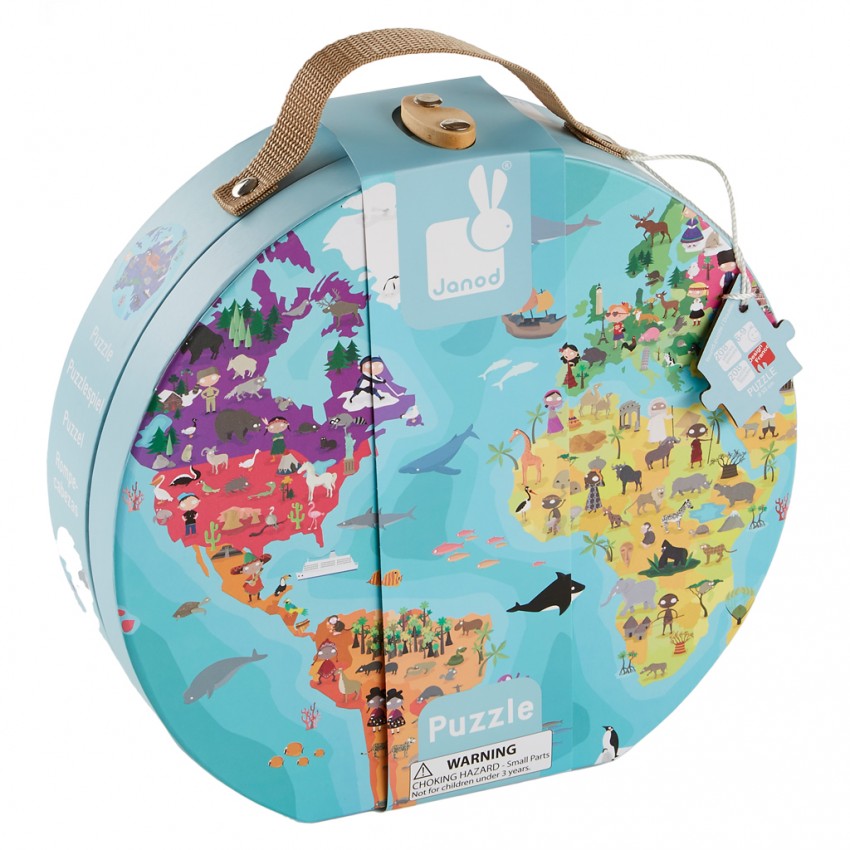 Puzzle planisphère janod