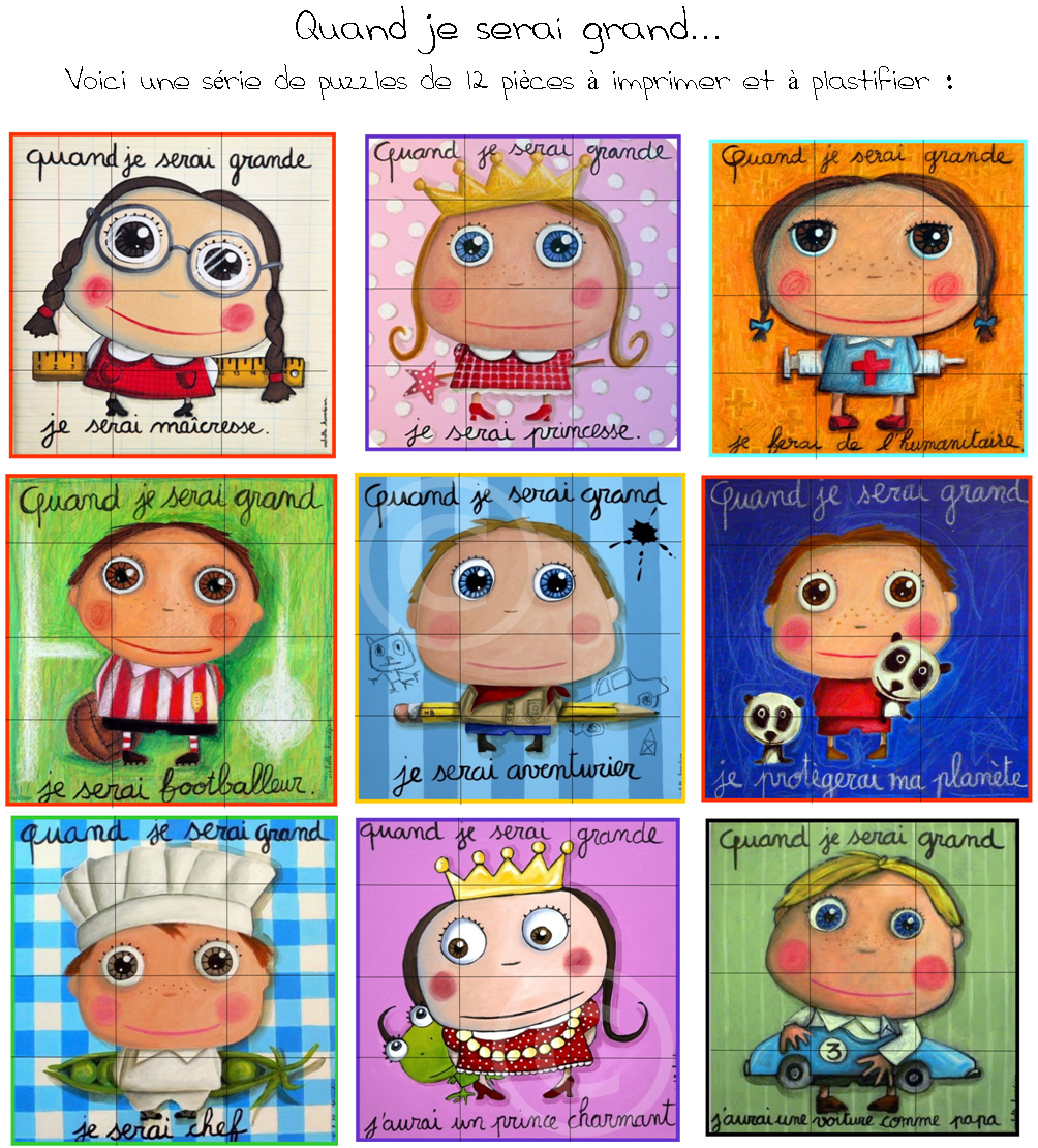 étiquette porte manteau puzzle