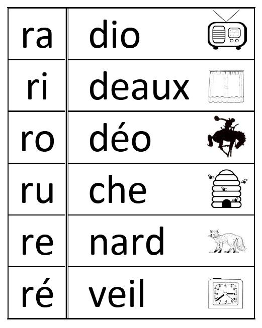 Puzzle syllabes