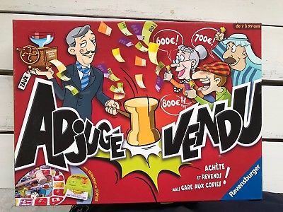 Jeux de société adjugé vendu