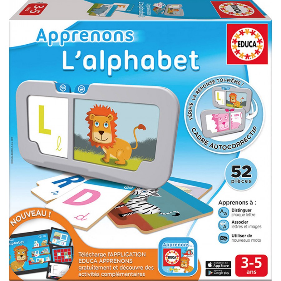 Jeux de société pour apprendre l'alphabet