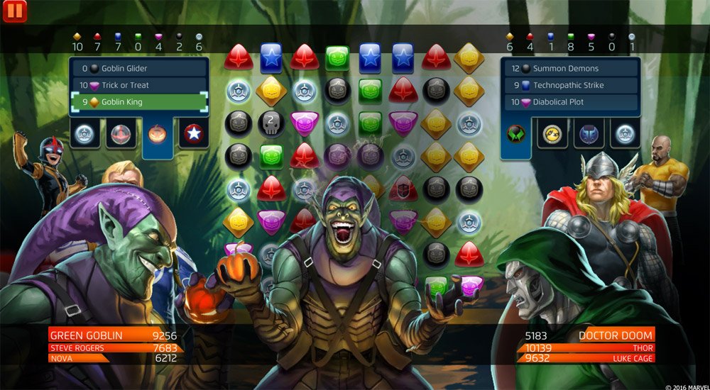 Marvel puzzle quest green goblin