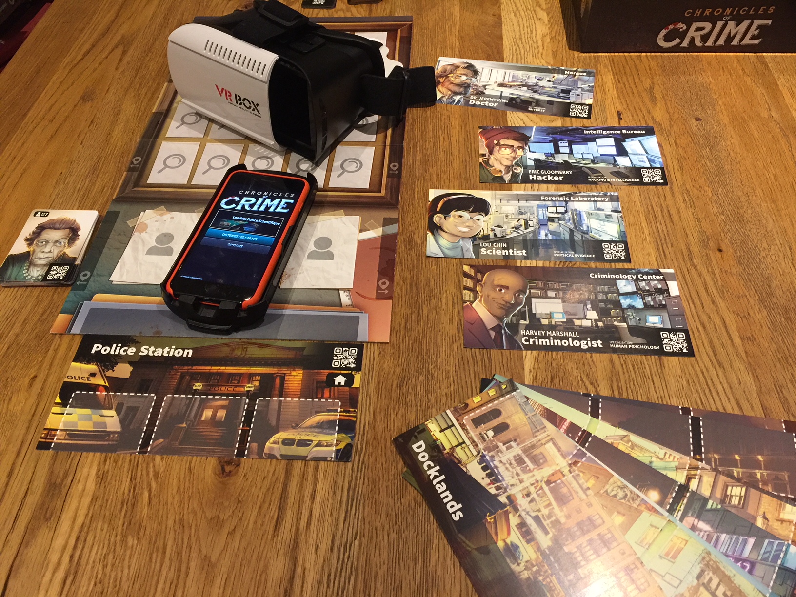 Jeux de société police scientifique