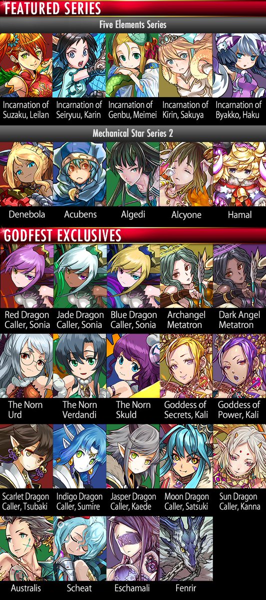 Puzzle and dragons next godfest