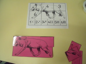 Puzzle loup maternelle